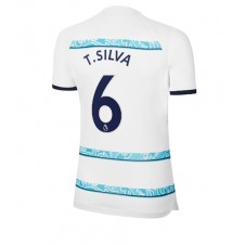 Chelsea Thiago Silva #6 Bortatröja Dam 2022-23 Korta ärmar